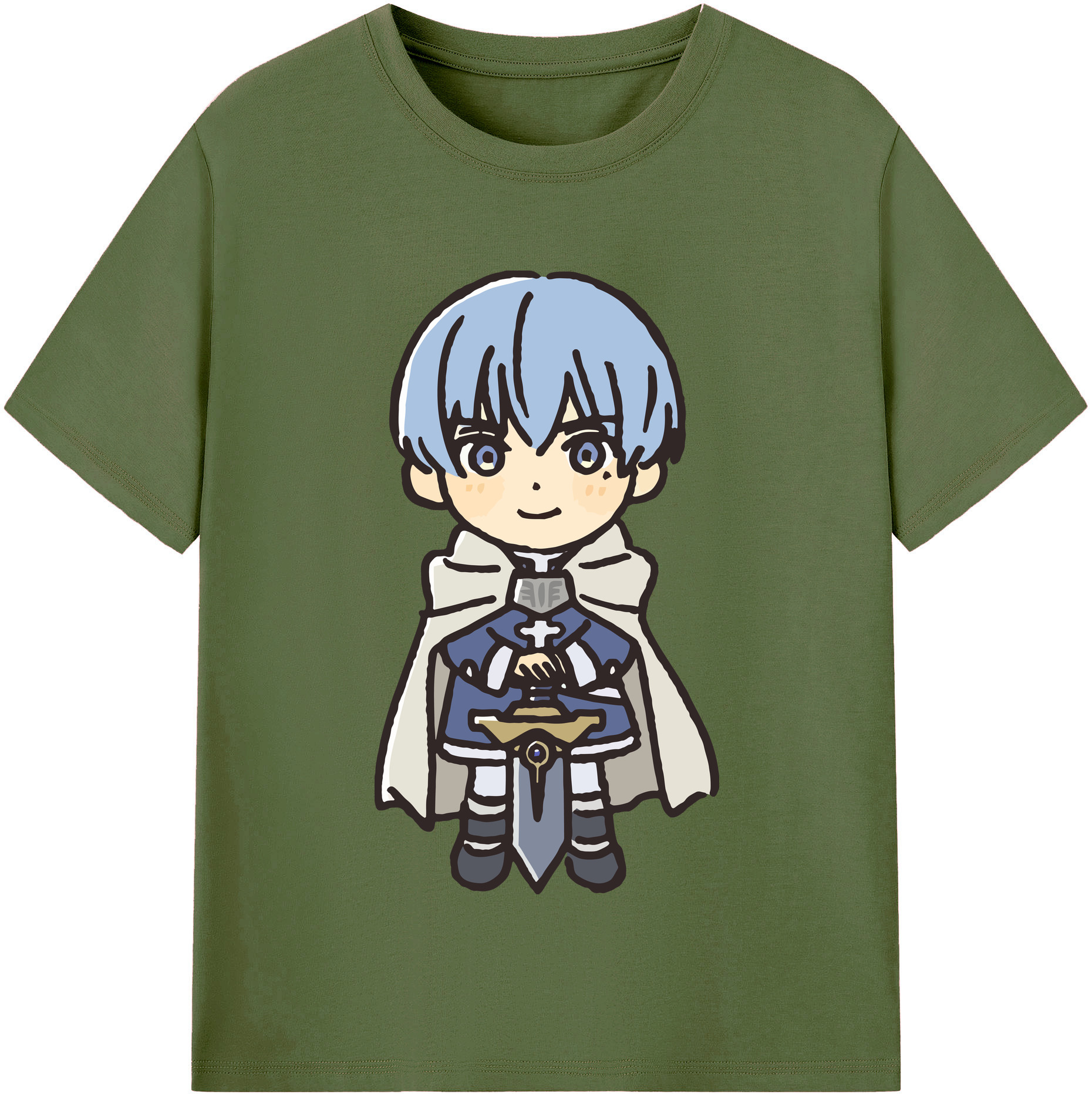 （画像用） 葬送のフリーレン Frieren 綿100％半袖Tシャツ（フロントプリント）